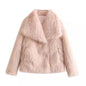 Winter Plush Coat – Warm Fluffy Lapel Jacket for Women - Avail Market