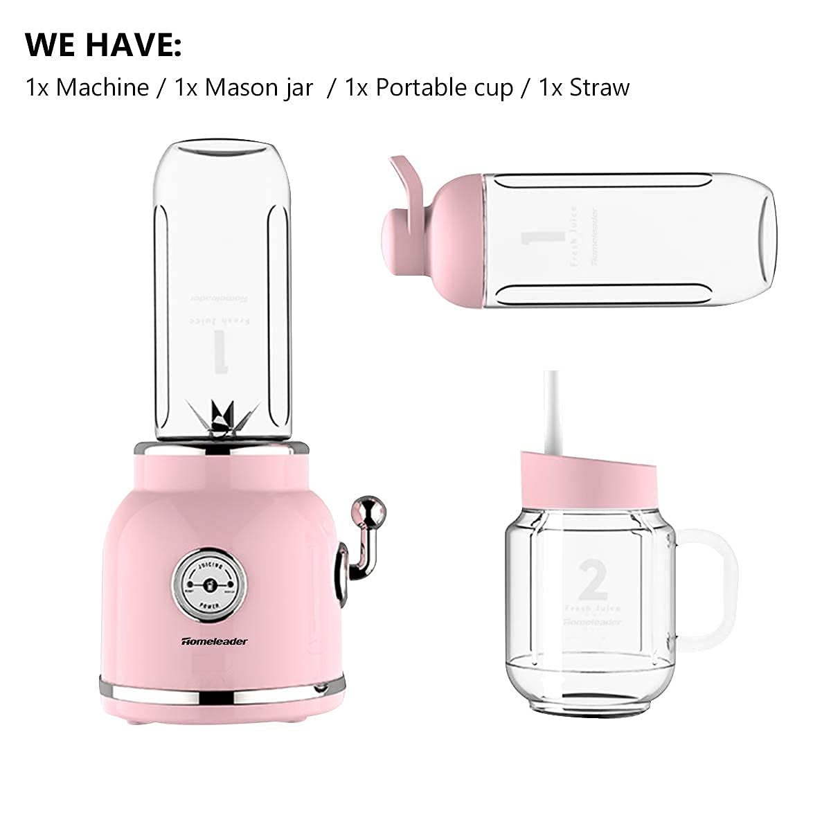 Personal Blender Maker For Shakes And Smoothies With 20.3 Oz Travel Cup And Lid