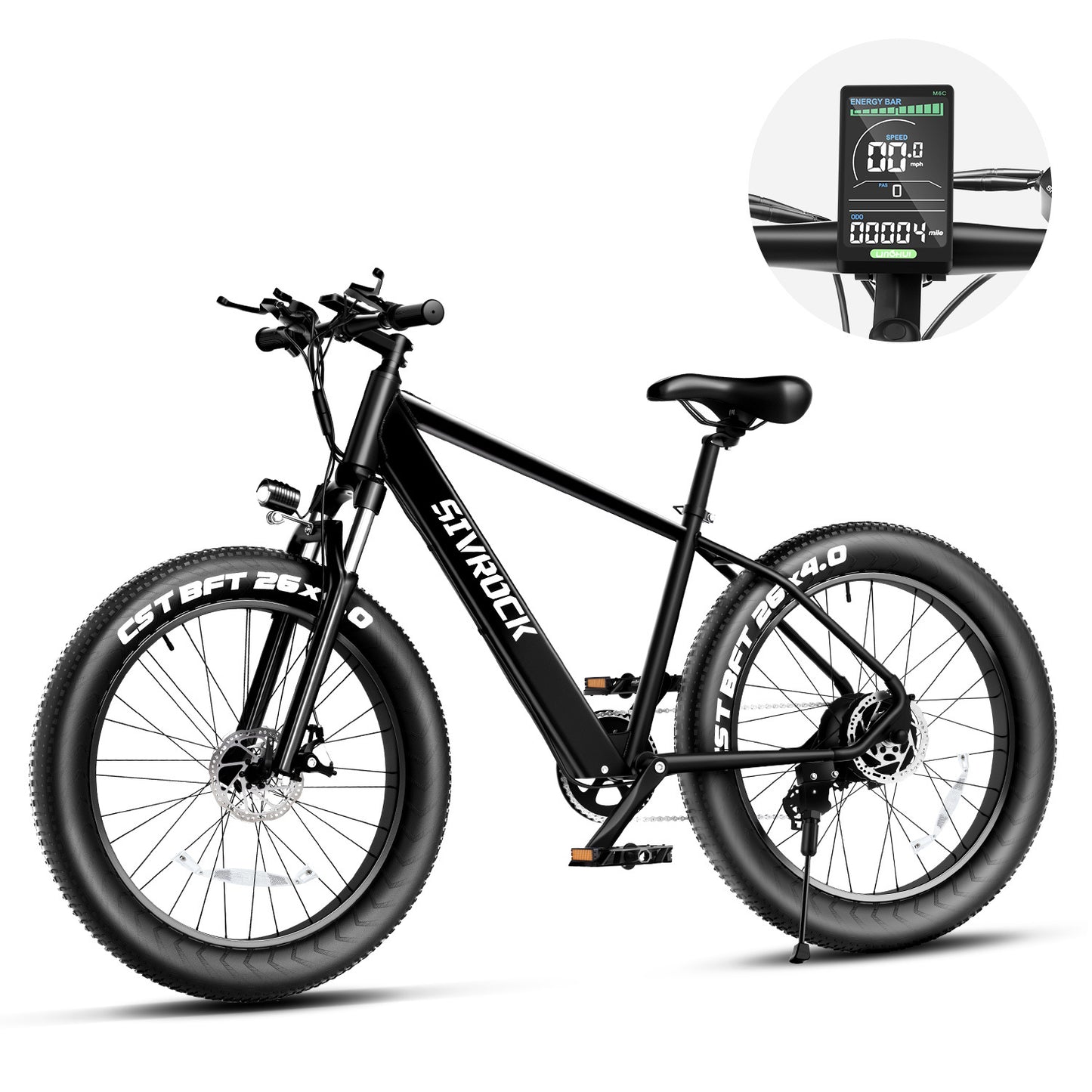 Professional Electric Bike for Adults, 26" x 4.0" Fat Tire, 1000W Motor, 48V 15Ah, UL & GCC Certified – Ideal for Trail Riding, Excursions, and Commuting.