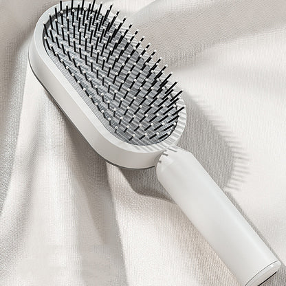 Self-Cleaning Hair Brush – Anti-Static Scalp Massage Comb for Women - Avail Market