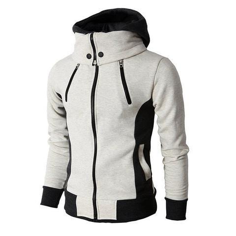 Men’s Zip-Up Hooded Jacket – Casual Slim Two-Piece Sports Sweatshirt - Avail Market