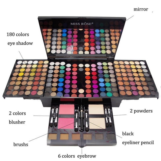 180-Color Eyeshadow & Blush Palette – Piano-Shaped Makeup Box - Avail Market