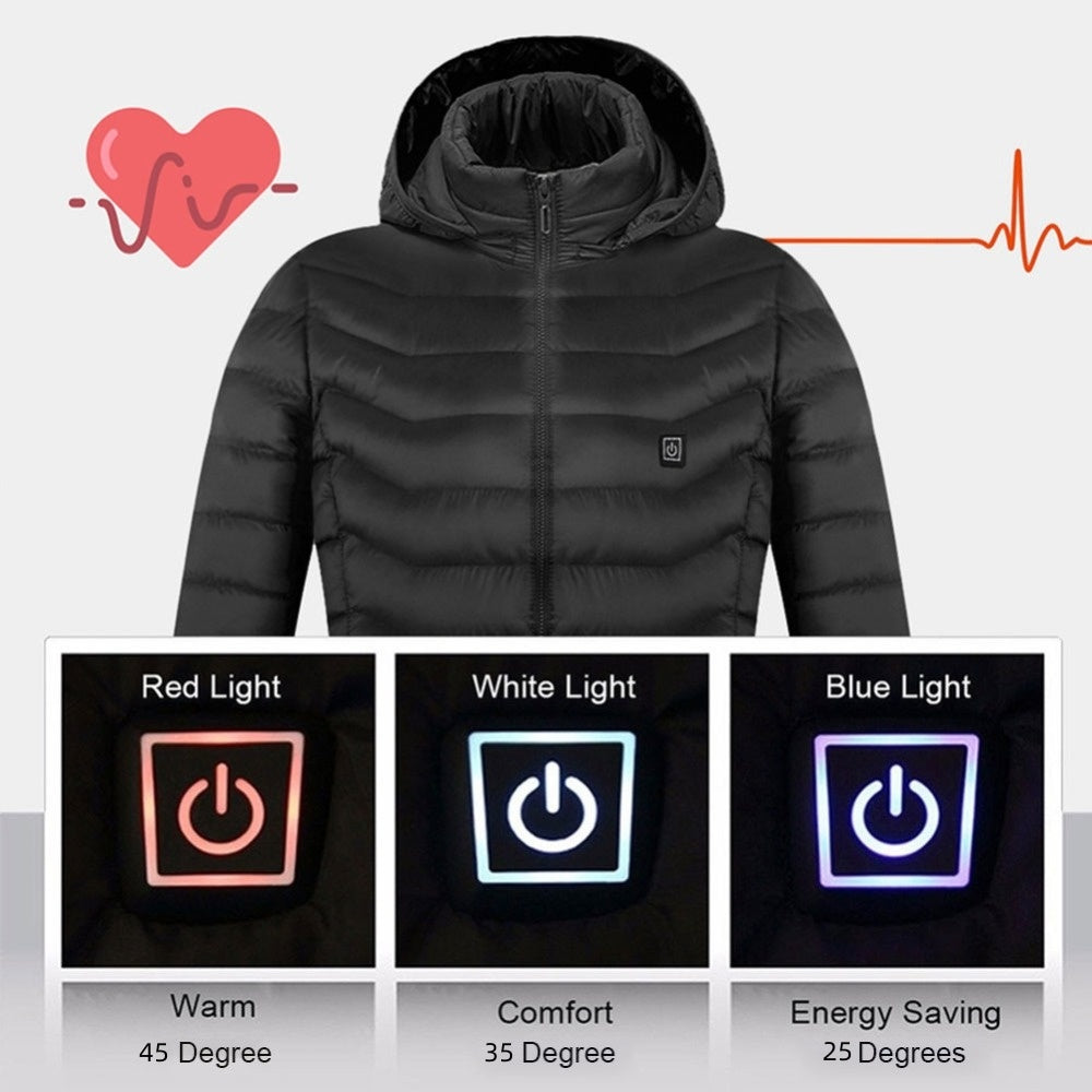 Men’s USB Heated Jacket – Warm Winter Electric Coat & Thermal Vest - Avail Market