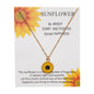 Sunflower Pendant Necklace – Alloy Drip Clavicle Chain Accessory - Avail Market