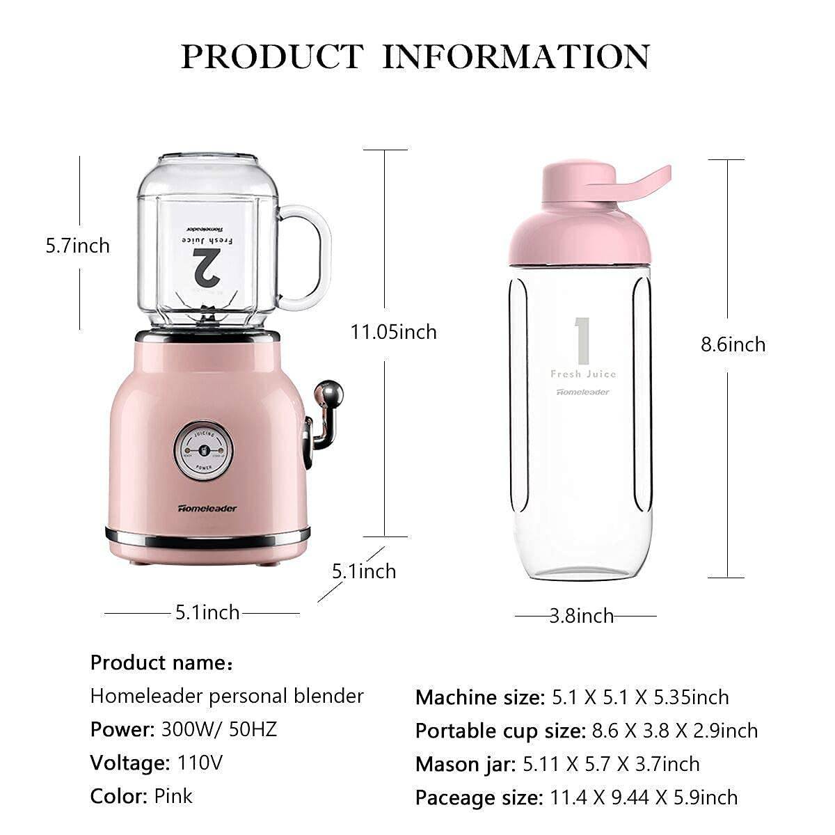Personal Blender Maker For Shakes And Smoothies With 20.3 Oz Travel Cup And Lid