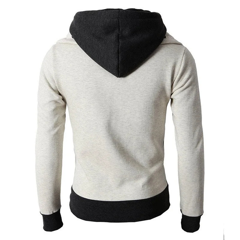 Men’s Zip-Up Hooded Jacket – Casual Slim Two-Piece Sports Sweatshirt - Avail Market