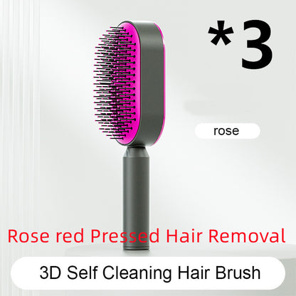 Self-Cleaning Hair Brush – Anti-Static Scalp Massage Comb for Women - Avail Market