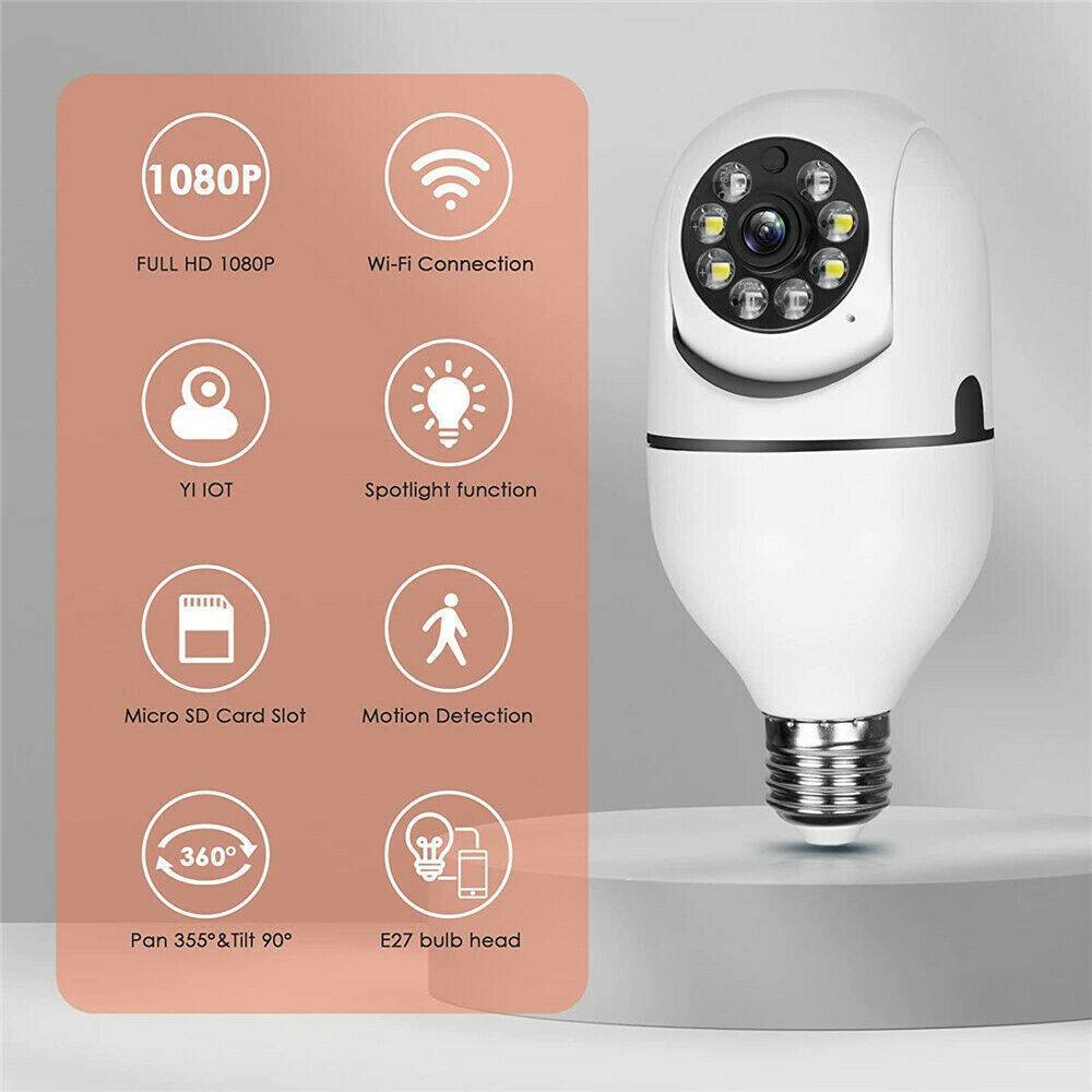 IR E27 1080P WiFi Light Bulb Camera – Smart Home Security - Avail Market