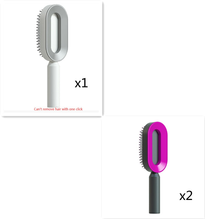 Self-Cleaning Hair Brush – Anti-Static Scalp Massage Comb for Women - Avail Market