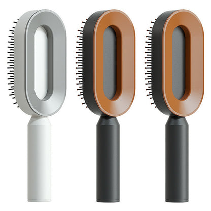 Self-Cleaning Hair Brush – Anti-Static Scalp Massage Comb for Women - Avail Market