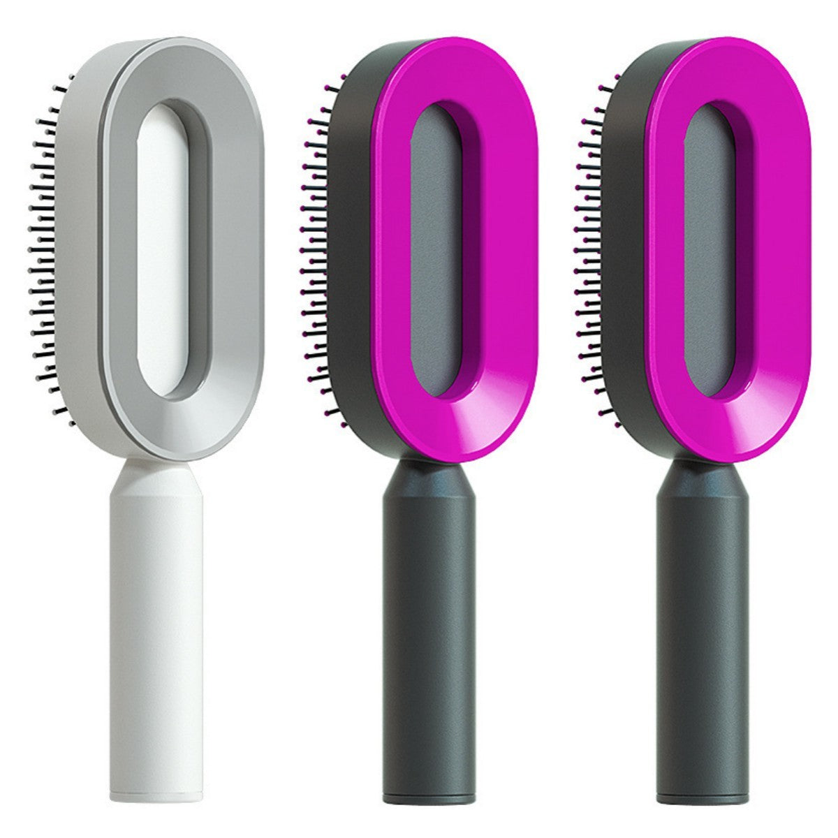 Self-Cleaning Hair Brush – Anti-Static Scalp Massage Comb for Women - Avail Market