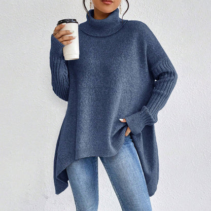 Women’s Winter Turtleneck Sweater – Loose Knit Pullover - Avail Market
