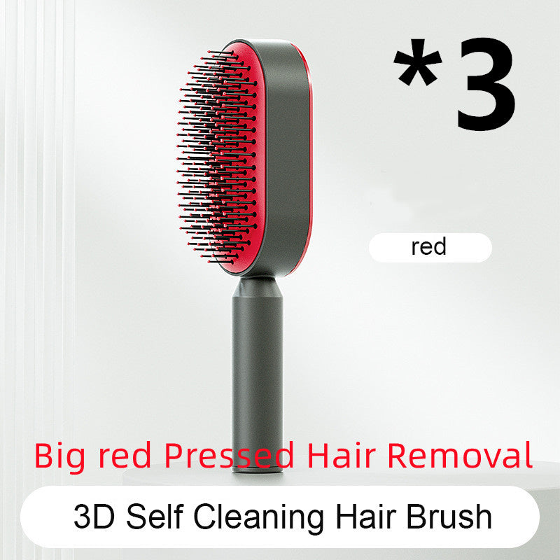 Self-Cleaning Hair Brush – Anti-Static Scalp Massage Comb for Women - Avail Market