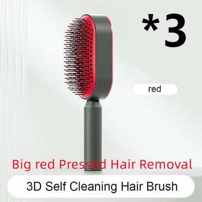 Self-Cleaning Hair Brush – Anti-Static Scalp Massage Comb for Women - Avail Market