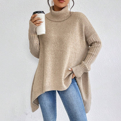 Women’s Winter Turtleneck Sweater – Loose Knit Pullover - Avail Market