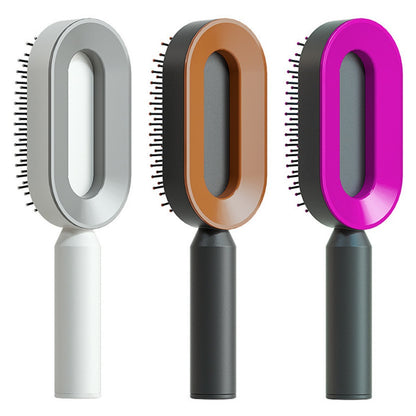Self-Cleaning Hair Brush – Anti-Static Scalp Massage Comb for Women - Avail Market