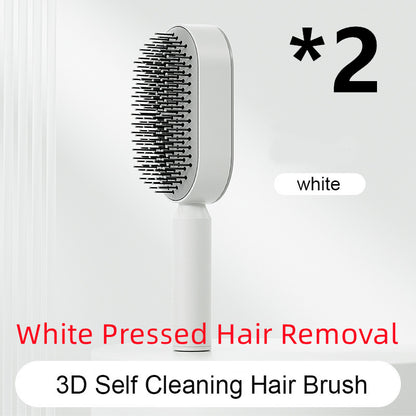 Self-Cleaning Hair Brush – Anti-Static Scalp Massage Comb for Women - Avail Market