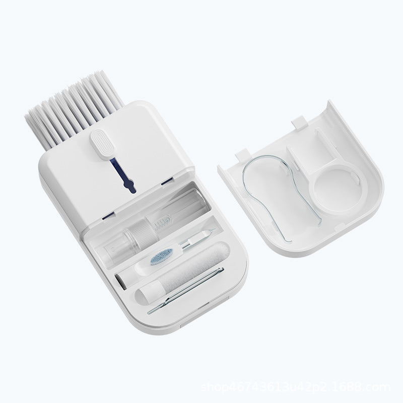 Portable 11-in-1 Cleaning Kit – Keyboard, Screen & Earphone Cleaner with Storage Box