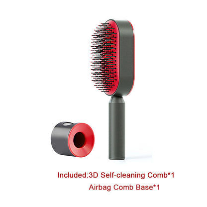 Self-Cleaning Hair Brush – Anti-Static Scalp Massage Comb for Women - Avail Market