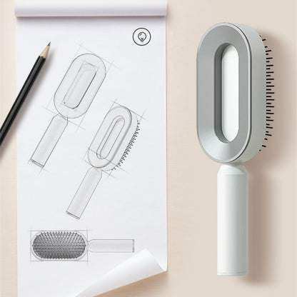 Self-Cleaning Hair Brush – Anti-Static Scalp Massage Comb for Women - Avail Market