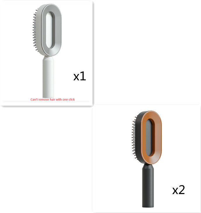 Self-Cleaning Hair Brush – Anti-Static Scalp Massage Comb for Women - Avail Market