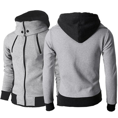 Men’s Zip-Up Hooded Jacket – Casual Slim Two-Piece Sports Sweatshirt - Avail Market