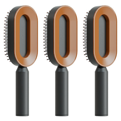 Self-Cleaning Hair Brush – Anti-Static Scalp Massage Comb for Women - Avail Market