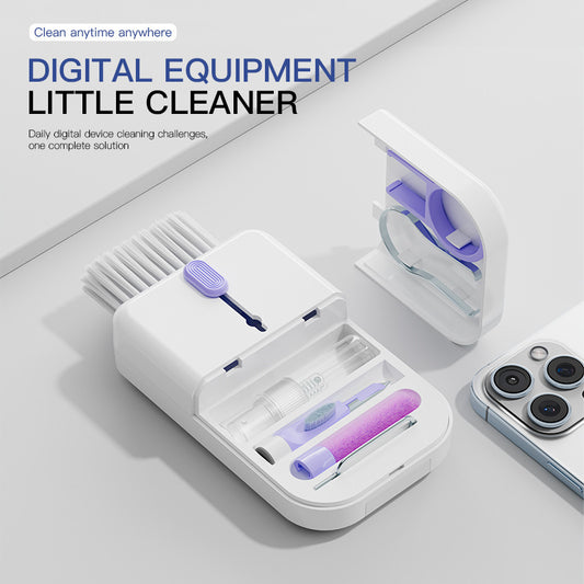 Portable 11-in-1 Cleaning Kit – Keyboard, Screen & Earphone Cleaner with Storage Box