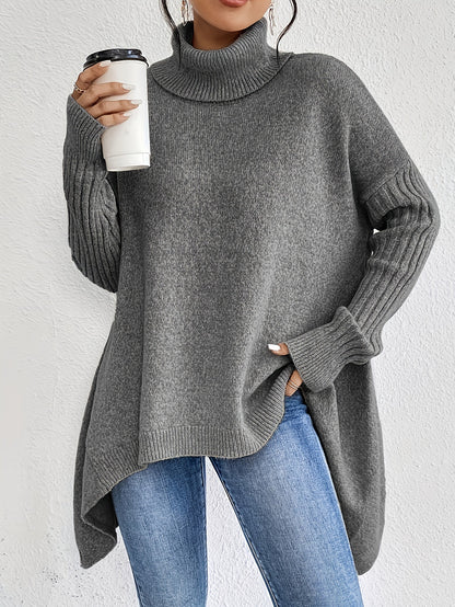 Women’s Winter Turtleneck Sweater – Loose Knit Pullover - Avail Market