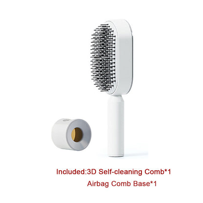 Self-Cleaning Hair Brush – Anti-Static Scalp Massage Comb for Women - Avail Market