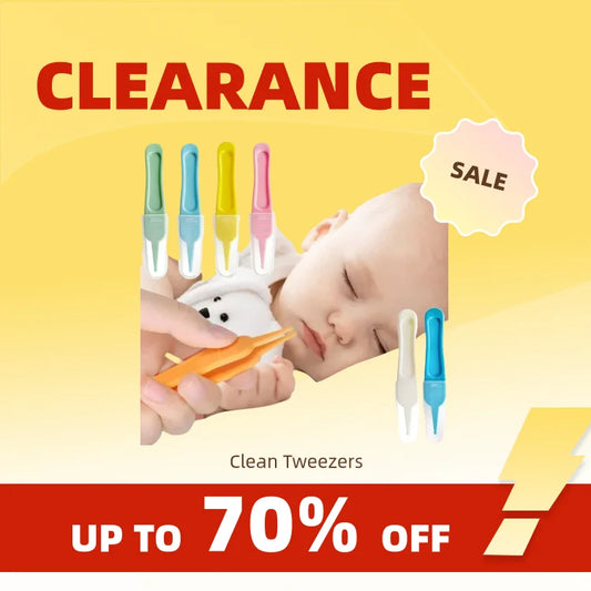Clearance_Baby Dig Booger Clip Infants Ear Nose Navel Clean Tools Kids Safety Tweezers Cleaning Forceps Toddler Nasal Cavity Car