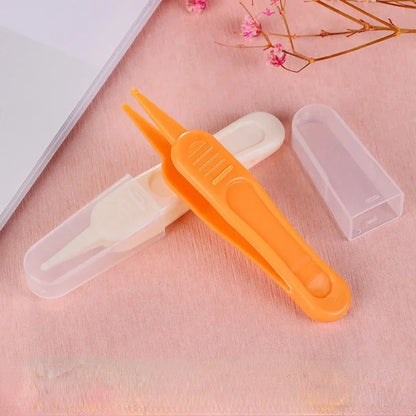 Clearance_Baby Dig Booger Clip Infants Ear Nose Navel Clean Tools Kids Safety Tweezers Cleaning Forceps Toddler Nasal Cavity Car