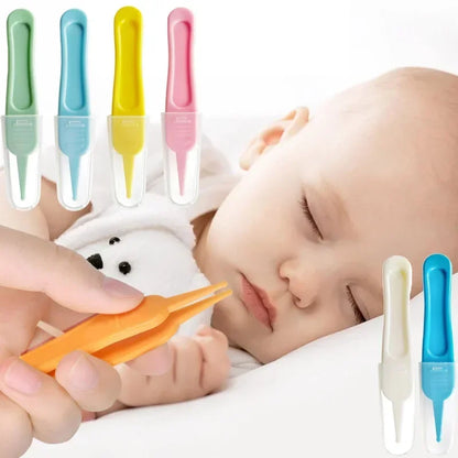 Clearance_Baby Dig Booger Clip Infants Ear Nose Navel Clean Tools Kids Safety Tweezers Cleaning Forceps Toddler Nasal Cavity Car