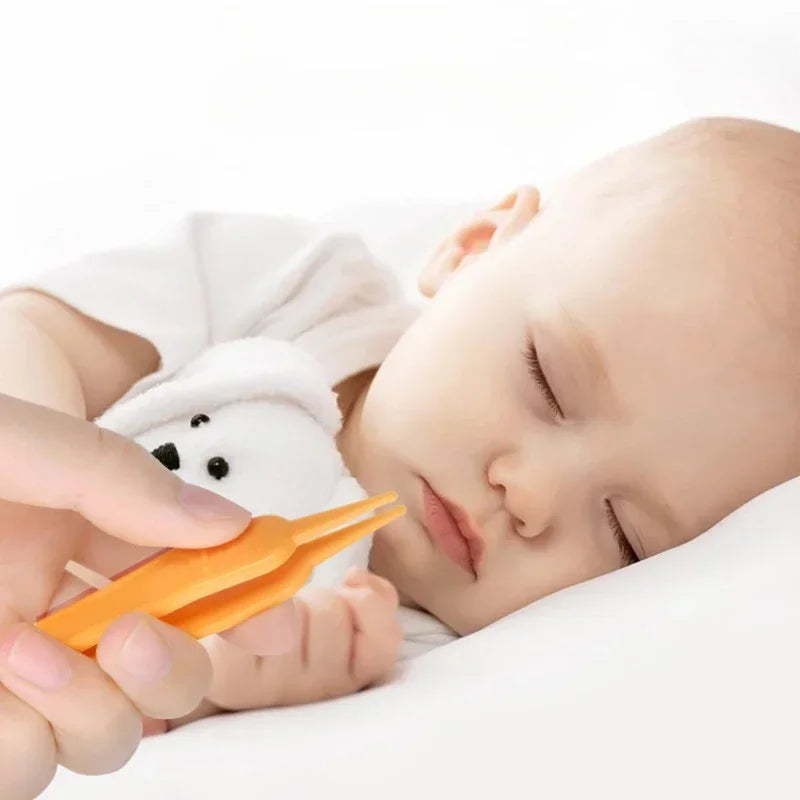 Clearance_Baby Dig Booger Clip Infants Ear Nose Navel Clean Tools Kids Safety Tweezers Cleaning Forceps Toddler Nasal Cavity Car