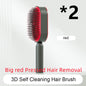Self-Cleaning Hair Brush – Anti-Static Scalp Massage Comb for Women - Avail Market