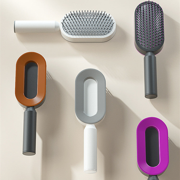 Self-Cleaning Hair Brush – Anti-Static Scalp Massage Comb for Women - Avail Market