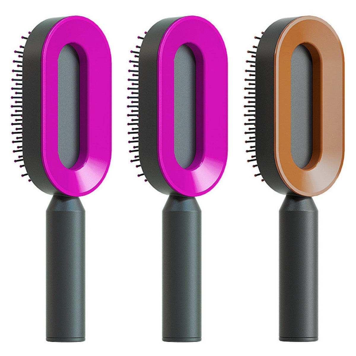 Self-Cleaning Hair Brush – Anti-Static Scalp Massage Comb for Women - Avail Market