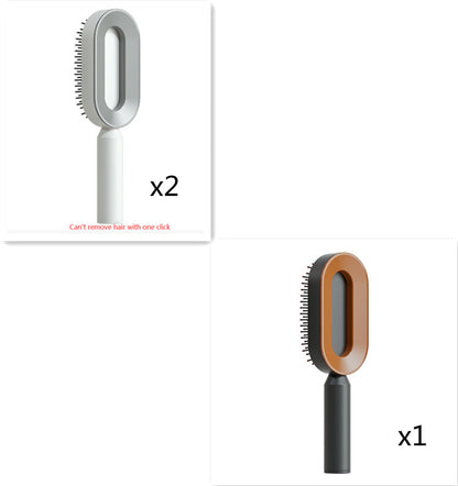 Self-Cleaning Hair Brush – Anti-Static Scalp Massage Comb for Women - Avail Market