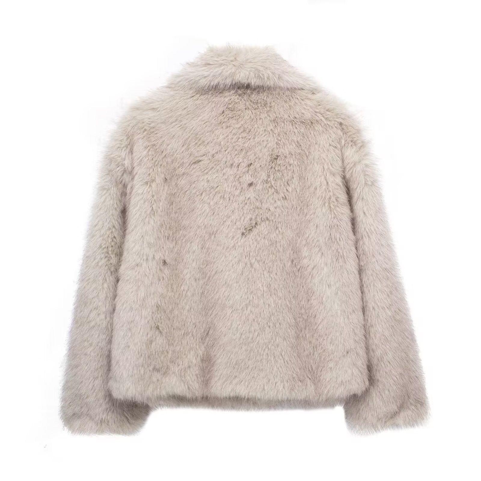 Winter Plush Coat – Warm Fluffy Lapel Jacket for Women - Avail Market