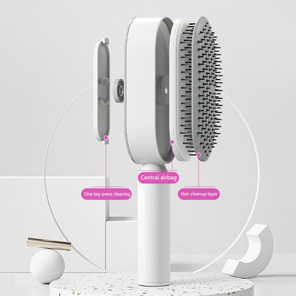 Self-Cleaning Hair Brush – Anti-Static Scalp Massage Comb for Women - Avail Market