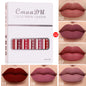 6 Boxes Of Matte Non-stick Cup Waterproof Lipstick Long Lasting Lip Gloss - Avail Market