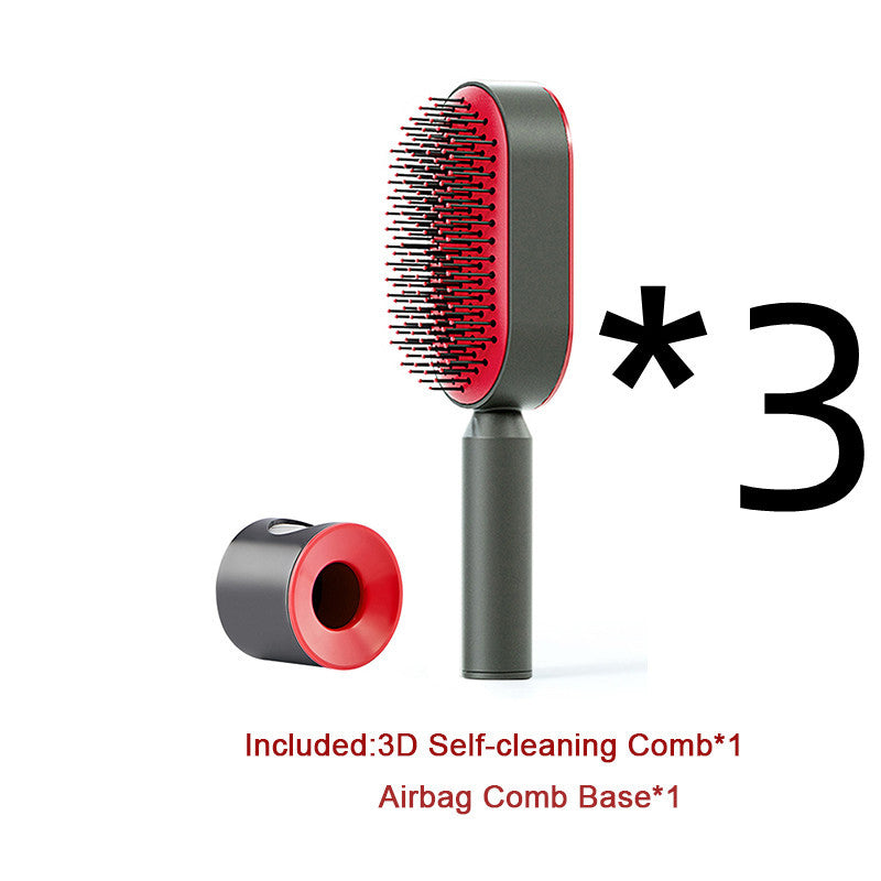 Self-Cleaning Hair Brush – Anti-Static Scalp Massage Comb for Women - Avail Market