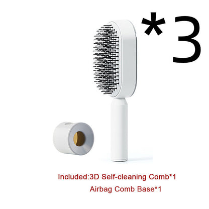 Self-Cleaning Hair Brush – Anti-Static Scalp Massage Comb for Women - Avail Market