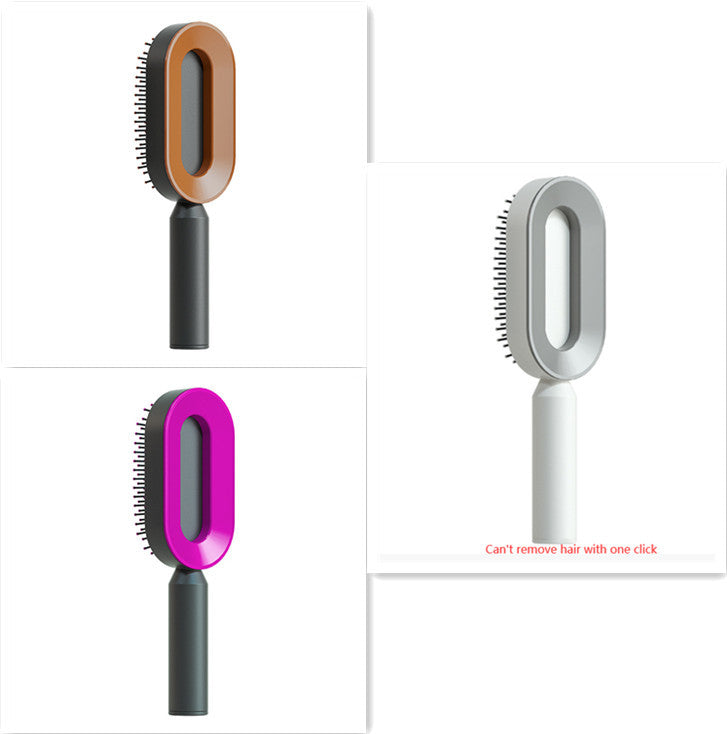 Self-Cleaning Hair Brush – Anti-Static Scalp Massage Comb for Women - Avail Market