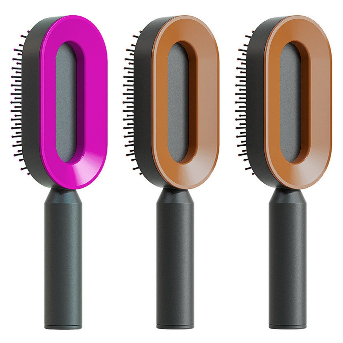 Self-Cleaning Hair Brush – Anti-Static Scalp Massage Comb for Women - Avail Market