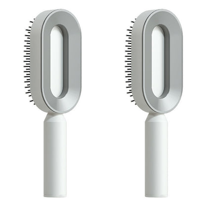 Self-Cleaning Hair Brush – Anti-Static Scalp Massage Comb for Women - Avail Market