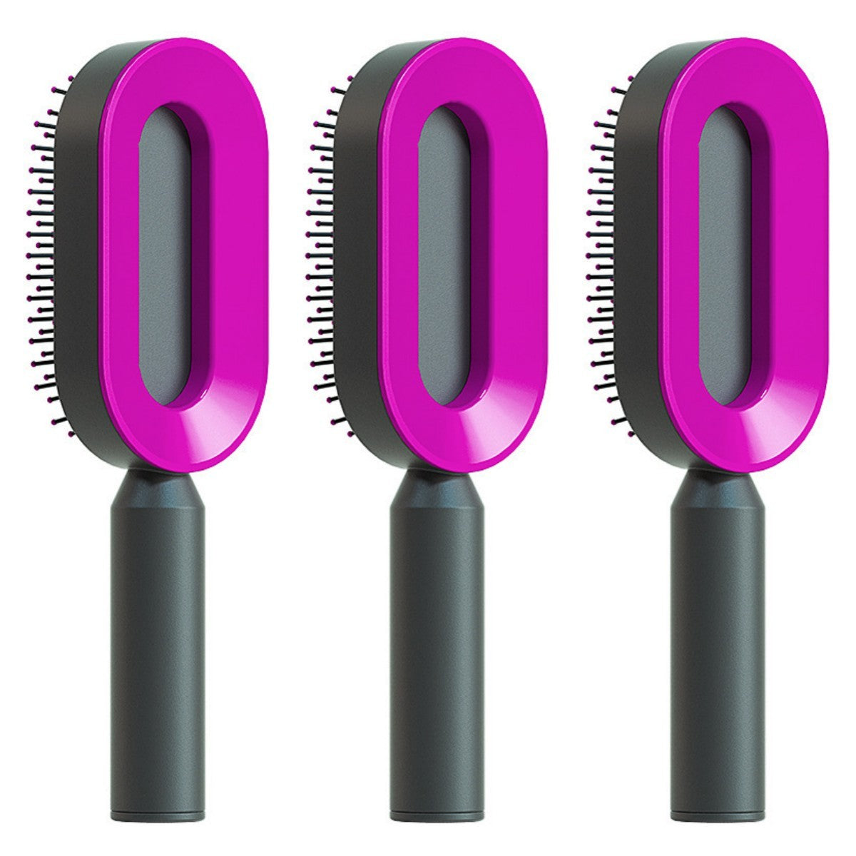 Self-Cleaning Hair Brush – Anti-Static Scalp Massage Comb for Women - Avail Market