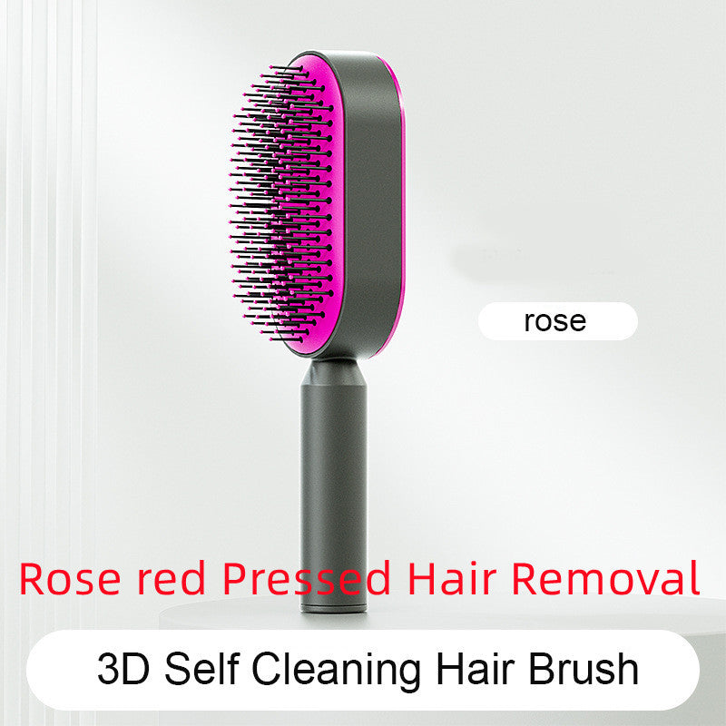 Self-Cleaning Hair Brush – Anti-Static Scalp Massage Comb for Women - Avail Market