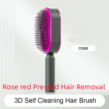 Self-Cleaning Hair Brush – Anti-Static Scalp Massage Comb for Women - Avail Market