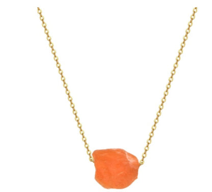 Hot Stone Crystal Tree of Life Pendant Necklace